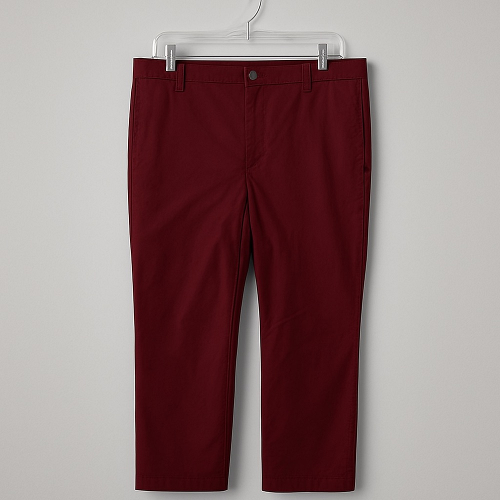 J. Crew Burgundy Cropped Pants